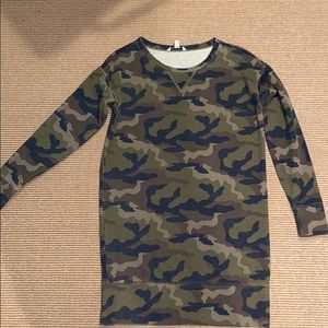 Camo T-shirt dress